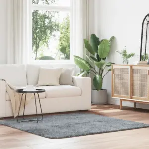 Kõrge narmaga Shaggy vaip NAVARRA, helehall, 160 x 160 cm