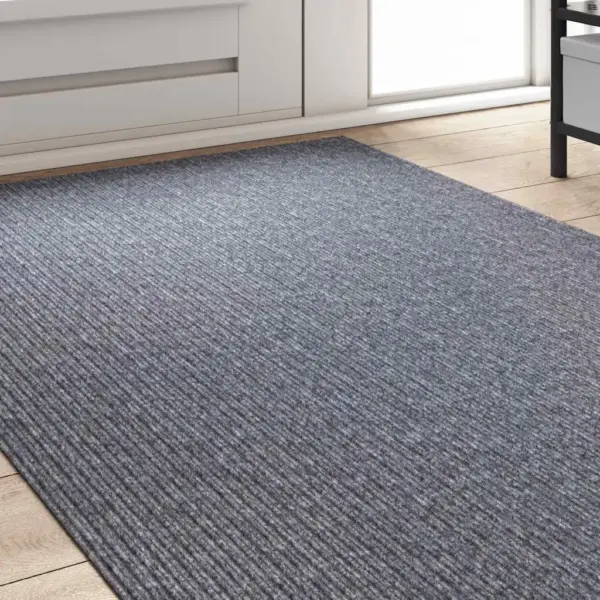 Koridorivaip libisemisvastase põhjaga, helehall kangas, 100 x 300 cm – 3
