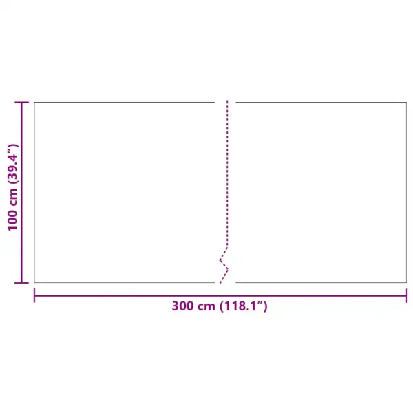 Koridorivaip libisemisvastase põhjaga, helehall kangas, 100 x 300 cm – 8