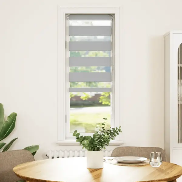 Helehall triibuline päev ja öö ruloo, 45 x 100 cm, kanga laius 40,9 cm, polüester – 2