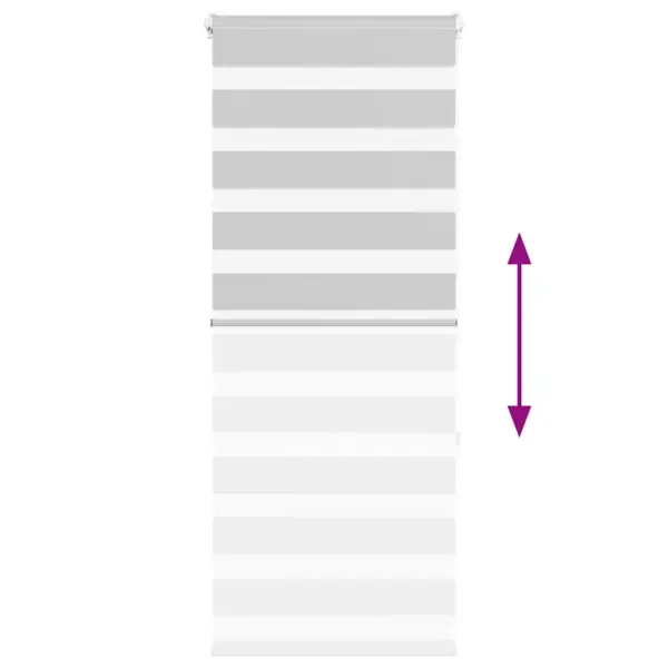 Helehall päev-öö ruloo triibulise kangaga, 55 x 150 cm, 100% polüester – 5