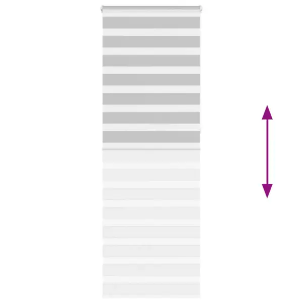 Helehall päev-öö ruloo triibuline, 90 x 230 cm, 100% polüester, alumiiniumsiiniga – 5