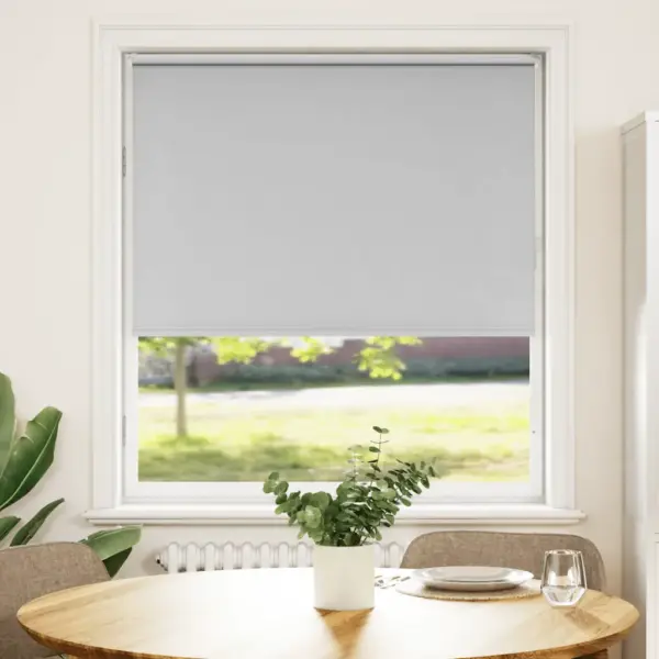 Pimendav helehall ruloo kettmehhanismiga, 100 x 150 cm, polüester – 2