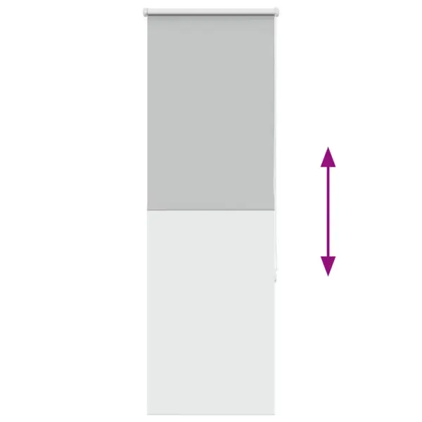 Pimendav ruloo helehall, 45 x 130 cm, polüester, ketiühendusega – 9