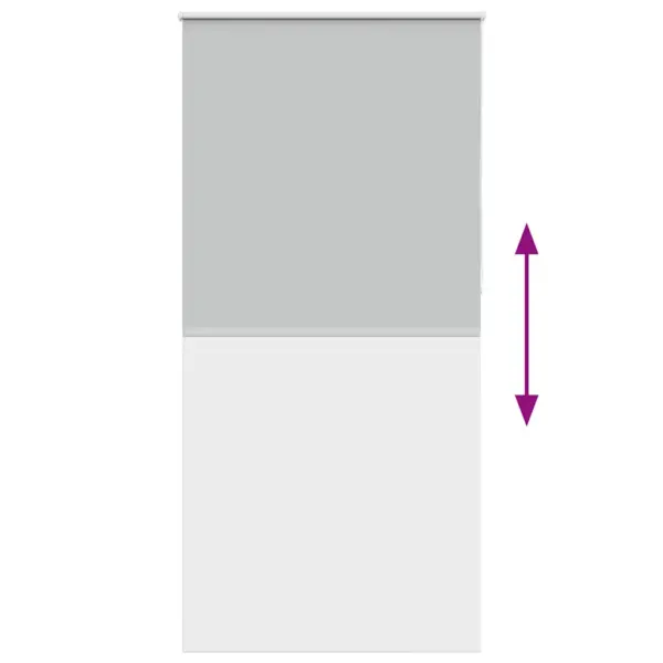 Pimendav ruloo privaatsuse ja valguse reguleerimiseks, helehall, 90 x 210 cm, 100% polüester – 9