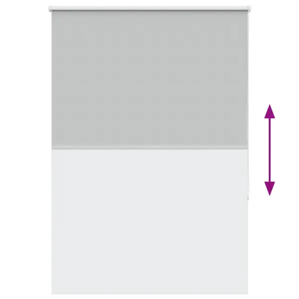 Pimendav ruloo privaatsuseks ja valguse reguleerimiseks, helehall, 95 x 130 cm, kanga laius 90,7 cm, 100% polüester, alumiiniumsiiniga, ketiga juhitav – 9