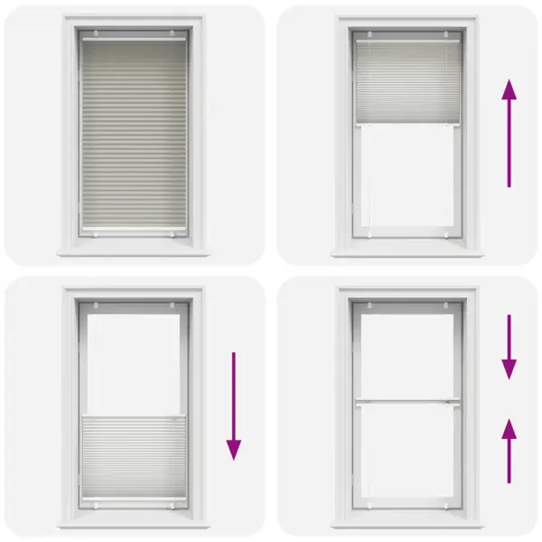 Helehall plisseeritud ruloo 80 x 100 cm, 100% polüester, kahe paigaldusviisiga – 5