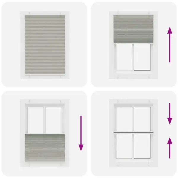 Helehall plisseeritud ruloo 100 x 100 cm, 100% polüester, kruvi- või klambrikinnitusega – 5