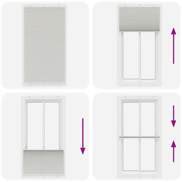 Plisseeritud ruloo, helehall, 105 x 200 cm, ilma puurimiseta paigaldusvõimalusega – 7