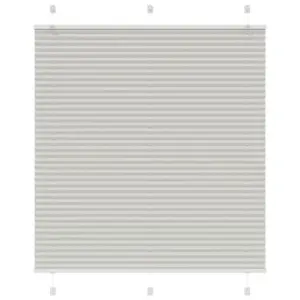 Plisseeritud ruloo privaatsuseks ja päikesekaitseks, helehall, 115 x 150 cm