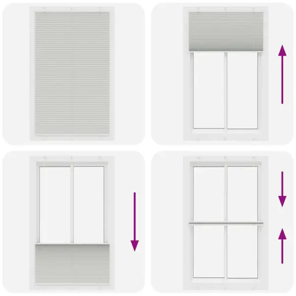 Plisseeritud ruloo, helehall, 115 x 200 cm, kanga laius 114,4 cm – 7