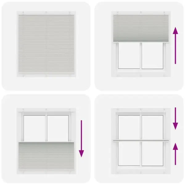 Helehall plisseeritud ruloo privaatsuse ja päikesekaitsega, 120 x 150 cm – 7