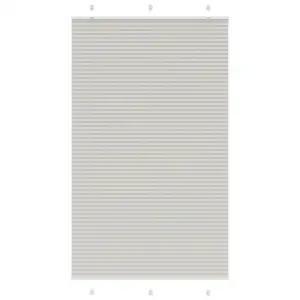 Plisseeritud ruloo, helehall, 120 x 200 cm, kanga laius 119,4 cm