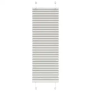 Plisseeritud ruloo, helehall, 40 x 150 cm, kanga laius 39,4 cm