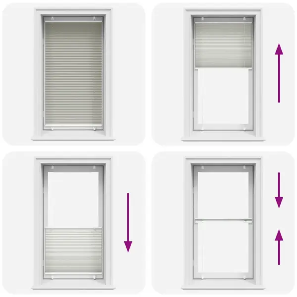 Helehall plisseeritud ruloo privaatsuseks, 70 x 150 cm, kanga laius 69,4 cm – 5