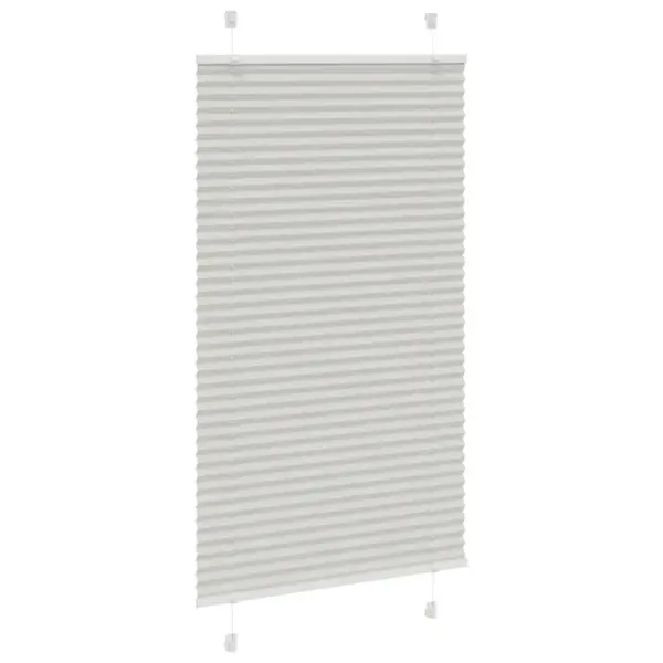Plisseeritud ruloo, helehall, 75 x 150 cm, kanga laius 74,4 cm - 3