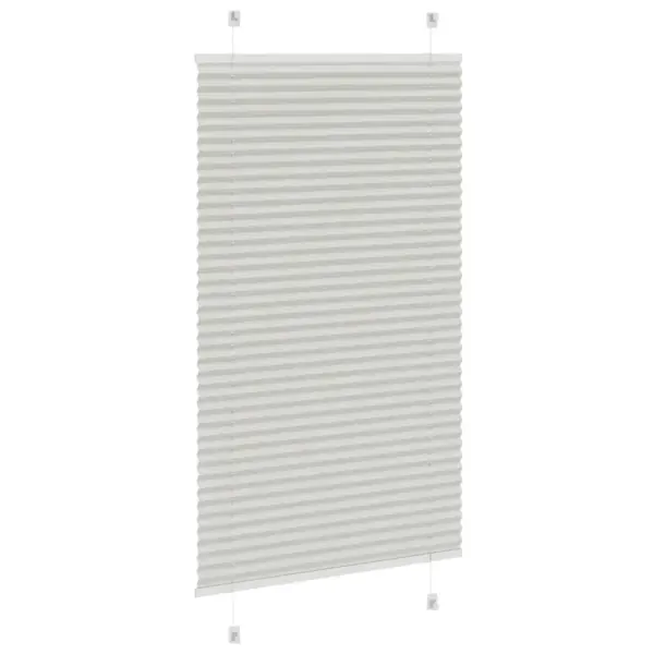 Plisseeritud ruloo, helehall, 75 x 150 cm, kanga laius 74,4 cm - 4