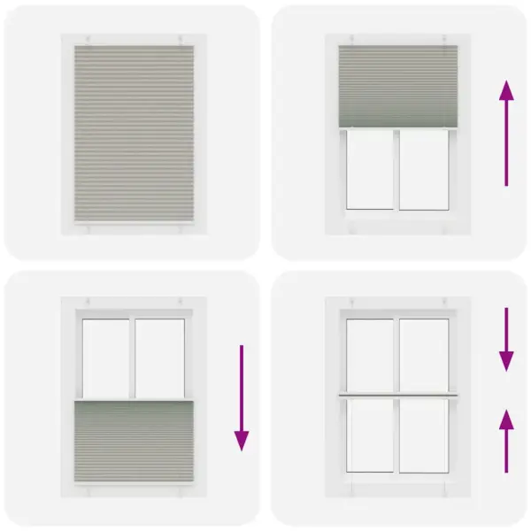 Helehall plisseeritud ruloo privaatsuse tagamiseks, 85 x 150 cm, 100% polüester – 7