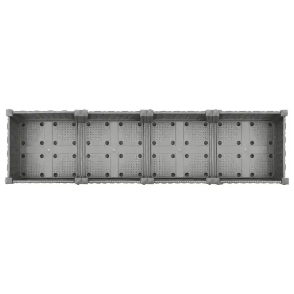 Helehall polüpropüleenist taimelava rotangimustriga, 160 x 40 x 23 cm – 6