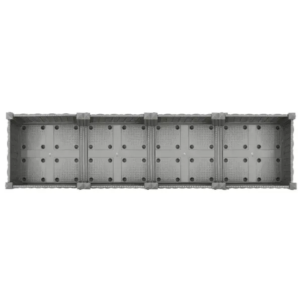 Helehall rotangimustriga taimelava, polüpropüleen, 160 x 40 x 71 cm – 5