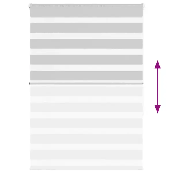 Helehall sebraruloo kettmehhanismiga, 115 x 150 cm, 100% polüester, alumiiniumsiin – 5