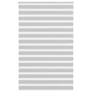 Triibuline sebraruloo privaatsuse ja valguse reguleerimiseks, helehall, 140 x 200 cm, 100% polüester, alumiiniumsiin