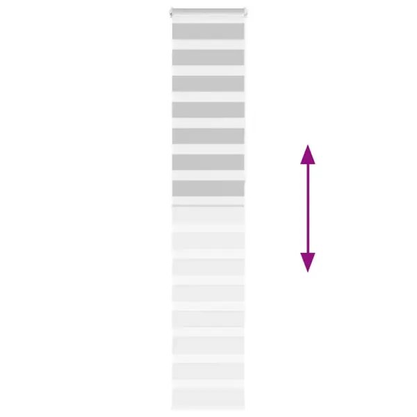 Helehall sebraruloo privaatsuse ja valguse reguleerimiseks, 45 x 230 cm, 100% polüester – 5