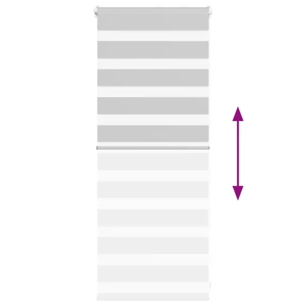 Helehall sebraruloo päev-öö funktsiooniga, kettmehhanism ja kaks paigaldusviisi, 60 x 100 cm – 5