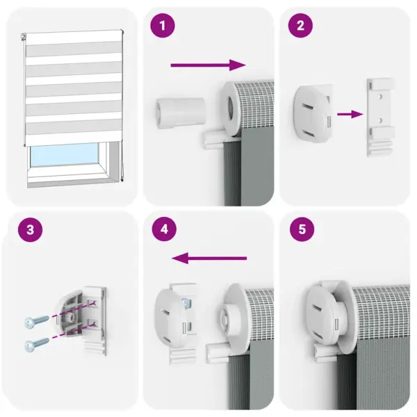 Helehall sebraruloo ketttõstukiga, 75 x 230 cm, 100% polüester – 7