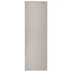 Siledapinnaline õuevaip rõdule ja terrassile, helehall, 80 x 250 cm, polüpropüleen