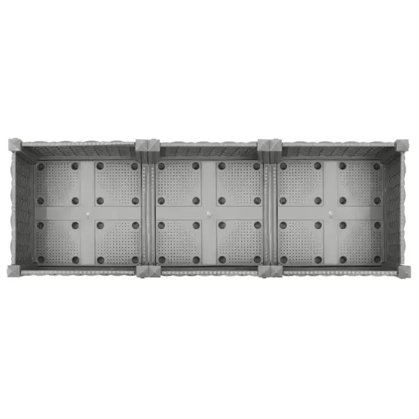 Helehall taimelava rotangimustriga, polüpropüleen, 120 x 40 x 71 cm – 5