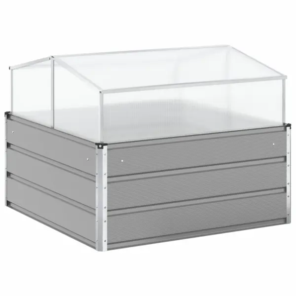 Helehall taimekast tsingitud terasest, 100 x 100 x 77 cm – 2