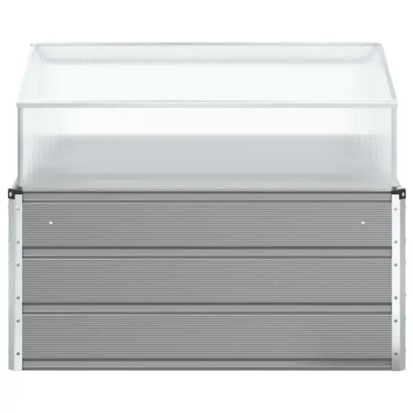 Helehall taimekast tsingitud terasest, 100 x 100 x 77 cm – 4