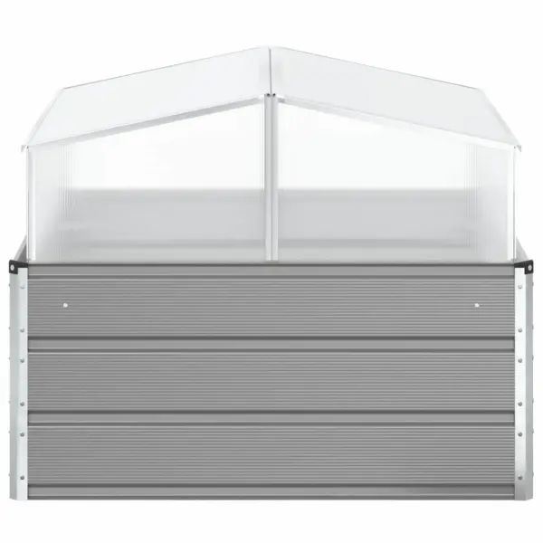 Helehall taimekast tsingitud terasest, 100 x 100 x 77 cm – 5