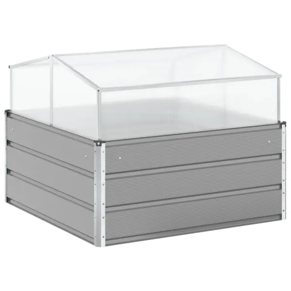 Helehall taimekast tsingitud terasest, 100 x 100 x 77 cm – 6