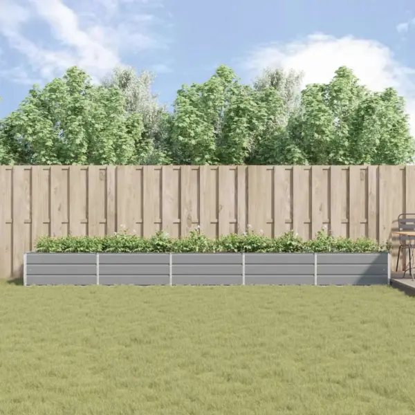 Helehall tsingitud terasest taimekast, 195 x 100 x 45 cm – 4