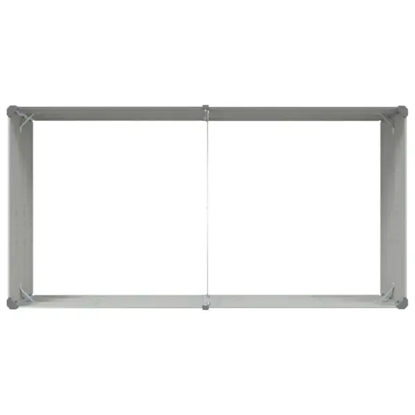 Helehall tsingitud terasest taimekast 195 x 100 x 45 cm - 7