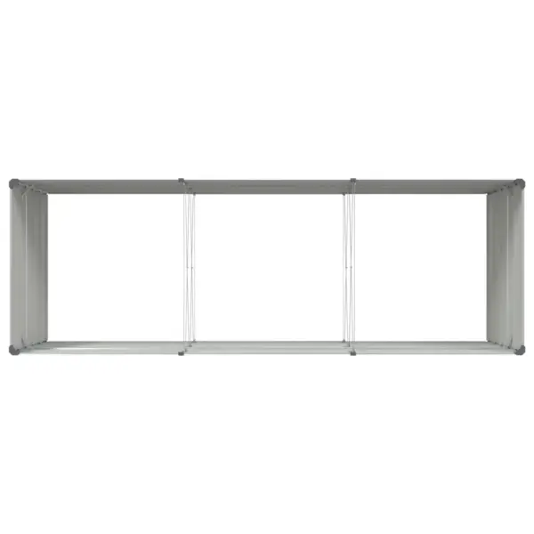 Helehall tsingitud terasest taimekast, 290 x 100 x 75 cm – 7