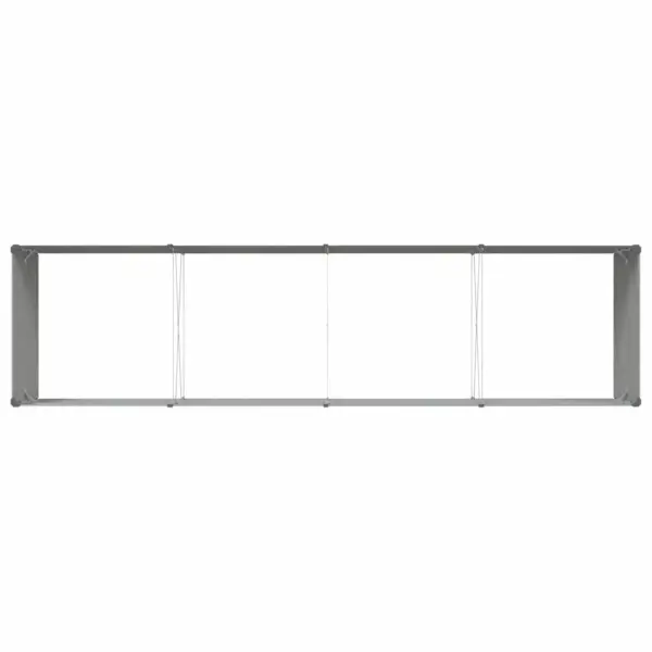 Helehall tsingitud terasest taimekast 385 x 100 x 45 cm – 7