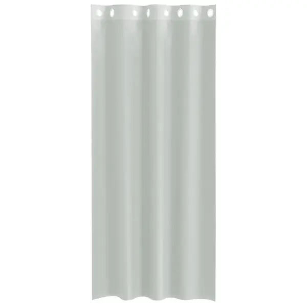 Poolläbipaistvad voile kardinad rõngastihenditega, helehall, 2 tk, 140 x 245 cm – 4