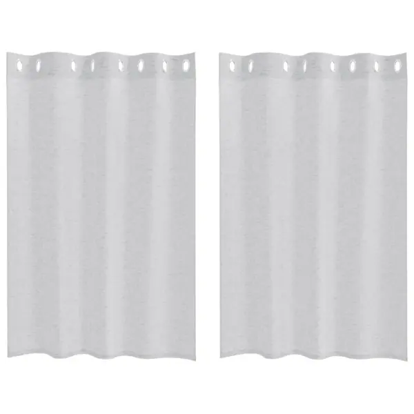 Helehall voile kardinakomplekt, 2 tk, 140 x 140 cm, polüester - 2