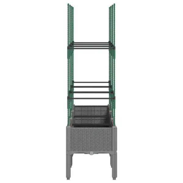 Helehall võrega taimekast, polüpropüleen, 120 x 40 x 142,5 cm – 4