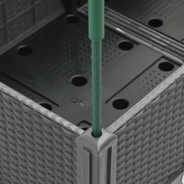 Helehall võrega taimekast, polüpropüleen, 120 x 40 x 142,5 cm – 6