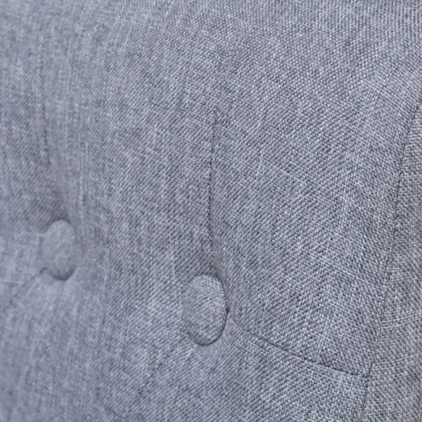 Helehallid kangast söögitoolid, 4 tk, kummipuust raamiga – 5