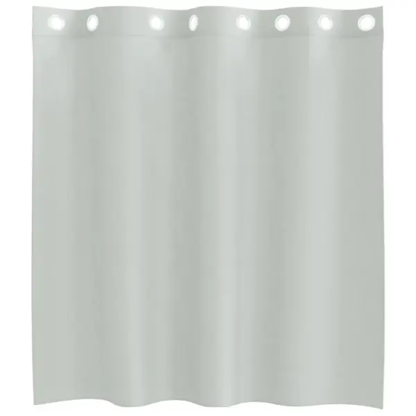 Poolläbipaistvad rõngastega voile-kardinad, 2 tk, helehall, 140 x 140 cm – 4