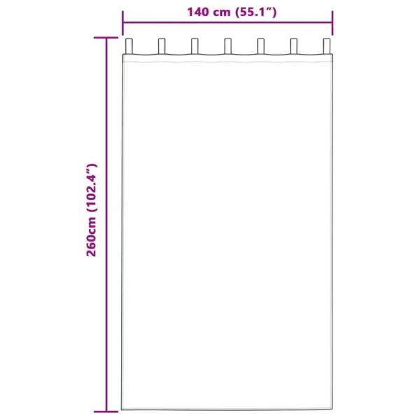 Pimendavad sametkardinad kangasilmustega, helehall, 2 tk, 140 x 260 cm – 6