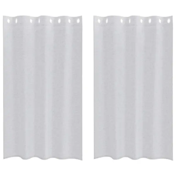 Läbipaistvad helehallid voile kardinad, 2 tk, 175 x 140 cm, polüester – 2