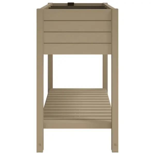 Helepruun kõrgendatud aia taimelava isekastmissüsteemiga, riiuliga, PP, 110 x 45 x 79 cm – 4