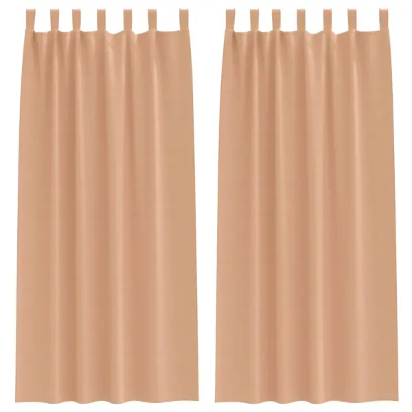 Helepruun pimendav kardinakomplekt 2 tk, 225 x 140 cm, polüester – 2