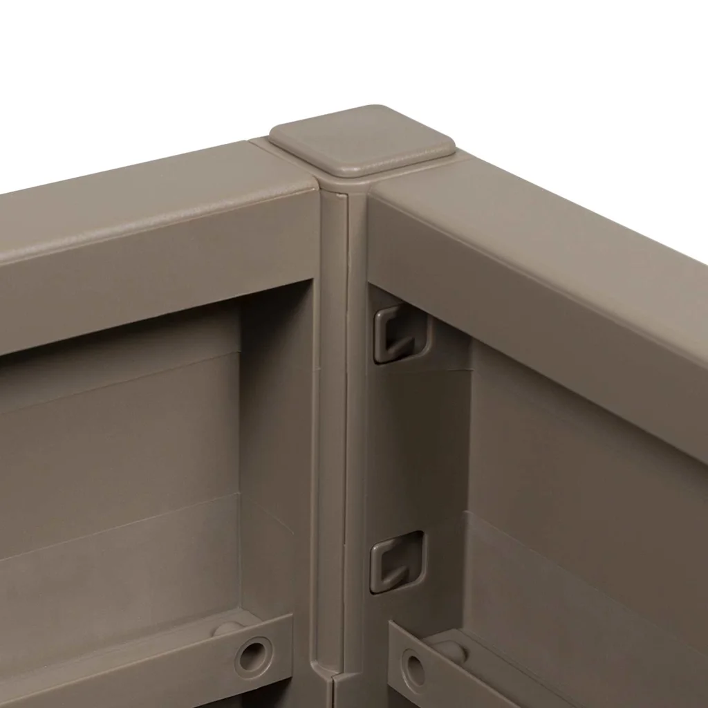 Helepruun plastist lillekast, 36 x 36 x 35 cm, 38 L